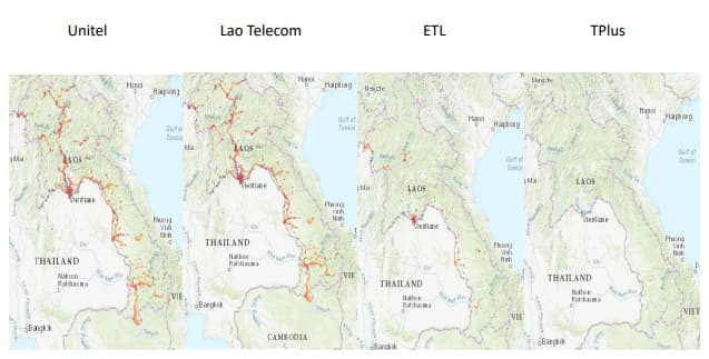 Coverage Maps Top Best Mobile Operators in Laos